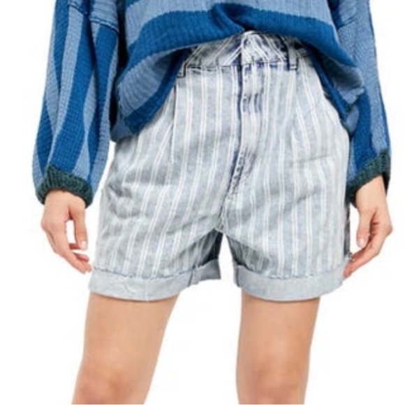 We The Free Pants - Free People x We The Free Dogtown Cutoff striped denim shorts